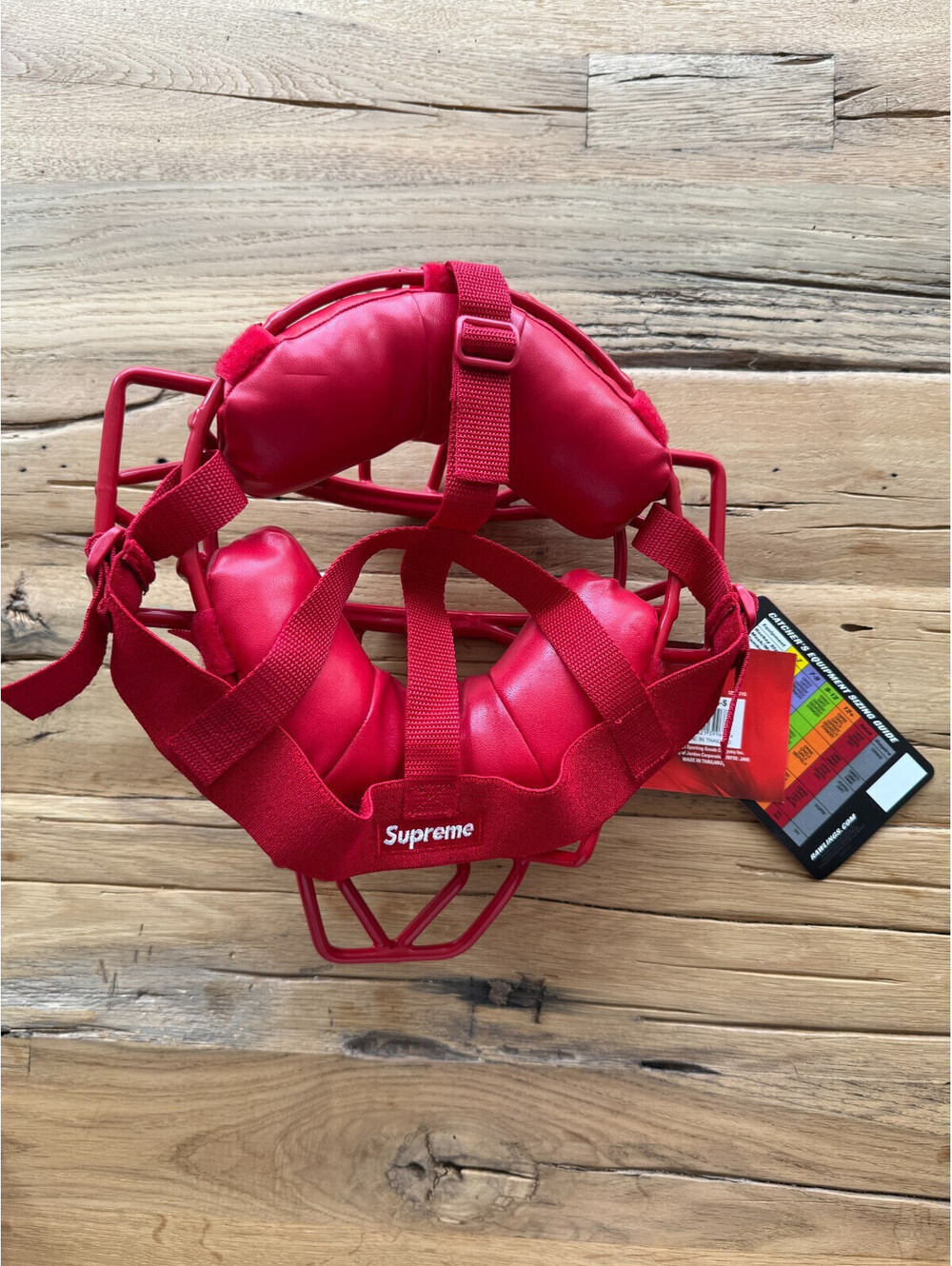 Supreme Rawlings Catcher’s Mask Red Baseball SS18 Box Logo - Picture 2 of 6
